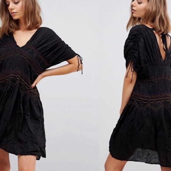 🎈NWT🎈Free People Embroidered Mini Dress - Picture 6 of 7